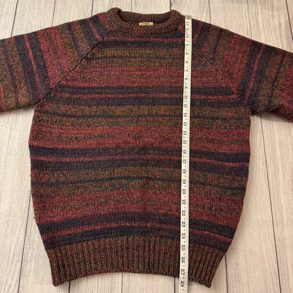 Blarney Ireland Handloomed Pure New Wool Crewneck Sweater Multicolor Size L